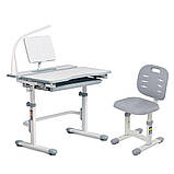 Комплект зростаюча парта Cubby Fressia Grey + стілець дитячий FunDesk SST2, фото 2