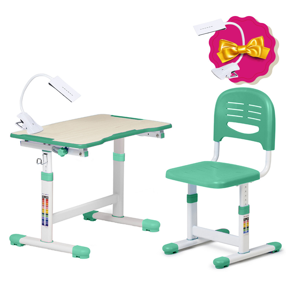 Зростаюча парта для дитини FunDesk Piccolino II Green, фото 1