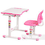 Комплект парта + стілець трансформери Omino Pink FunDesk, фото 2