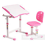 Комплект парта + стілець трансформери Omino Pink FunDesk, фото 4