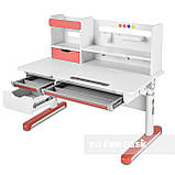 Росте набір парту FunDesk Sentire Pink + крісло FunDesk LST3 Orange-Grey + тумбочка FunDesk SS15W Pink, фото 3