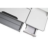 Комплект для дівчинки парта-трансформер Fundesk Fiore Grey + ергономічне крісло Fundesk Buono Pink, фото 4