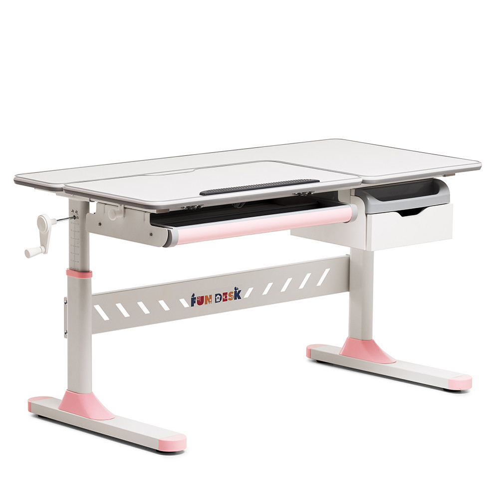 Парта-трансформер для дівчинки Fundesk Fiore Pink, фото 1