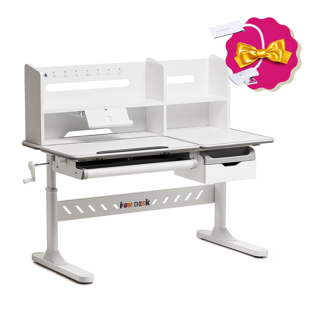 Парта-трансформер для підлітка Fundesk Fiore II Grey, фото 1