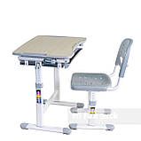 Дитяча парта-ростишка та стільчик FunDesk Piccolino Grey, фото 2