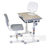 Дитяча парта-ростишка та стільчик FunDesk Piccolino Grey, фото 5