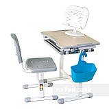 Дитяча парта-ростишка та стільчик FunDesk Piccolino Grey, фото 6