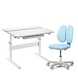 Комплект для школяра парта Fundesk Colore Grey + крісло Fundesk Mente Grey, фото 4