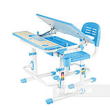 Зростаюча парта + стілець для школяра Fundesk Lavoro Blue + настільна світлодіодна лампа FunDesk L1, фото 2