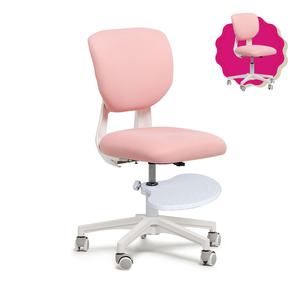 Дитяче ергономічне крісло Fundesk Buono Pink + підставка для ніг, фото 1