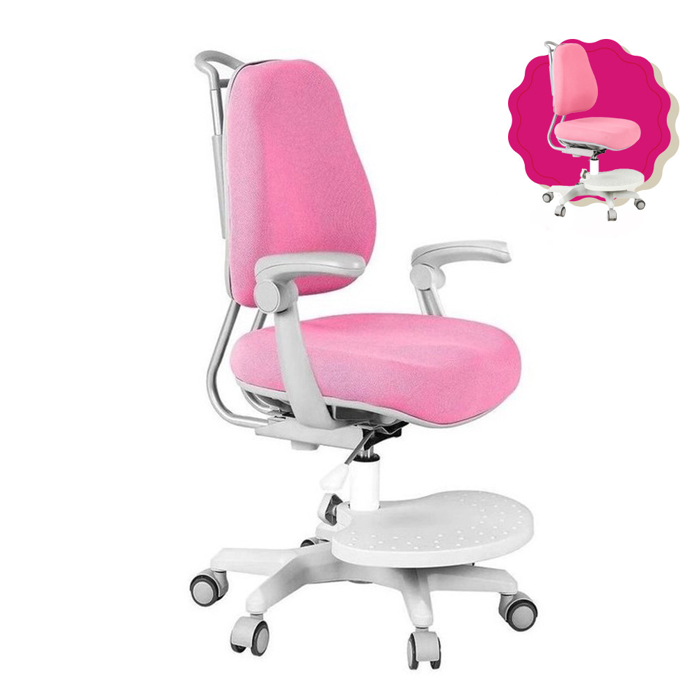 Дитяче ортопедичне крісло Cubby Paeonia Pink з підлокотниками, фото 1