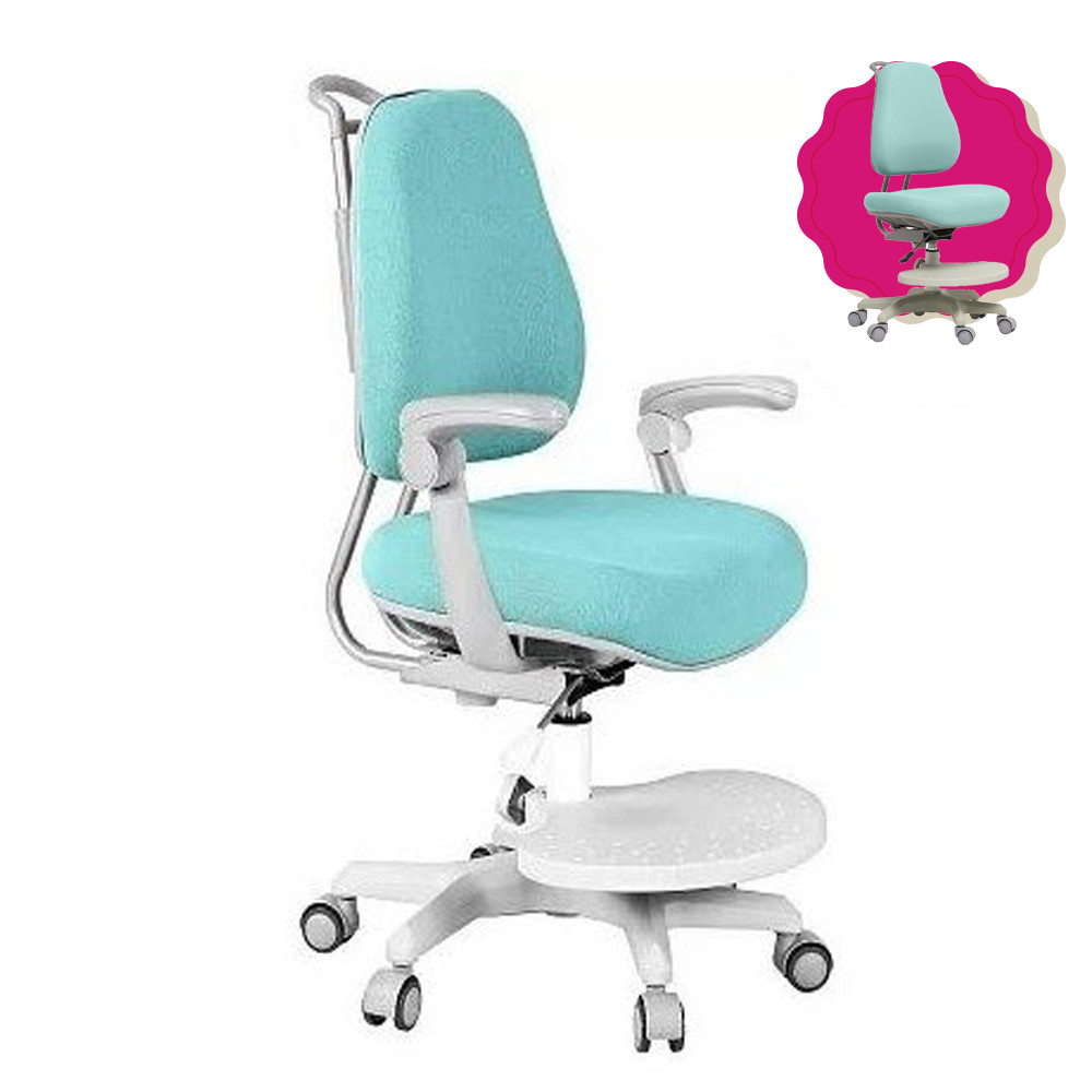 Дитяче ортопедичне крісло Cubby Paeonia Blue з підлокотниками, фото 1