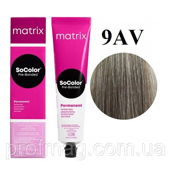 Фарба для волосся 1A Matrix SoColor Pre-Bonded Permanent 90 мл 9AV