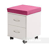 Росте набір парту FunDesk Sentire Pink + крісло FunDesk LST3 Orange-Grey + тумбочка FunDesk SS15W Pink, фото 5