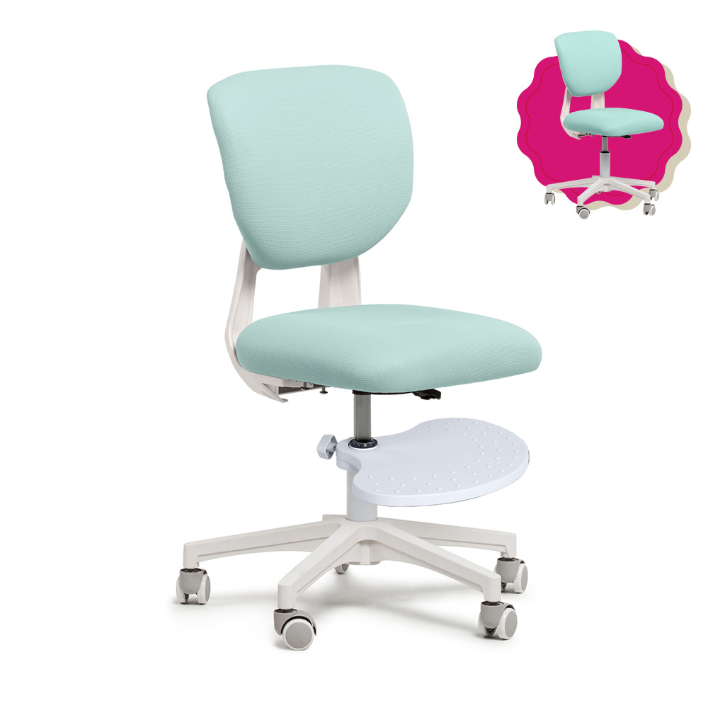 Дитяче ергономічне крісло Fundesk Dark Green + підставка для ніг, фото 1