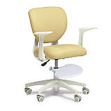 Дитяче ергономічне крісло Fundesk Buono Yellow з підлокітниками та підставкою для ніг, фото 2