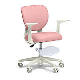 Дитяче ергономічне крісло Fundesk Buono Pink з підлокітниками та підставкою для ніг, фото 2