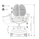Дитяче ортопедичне крісло FunDesk Vetro Blue, фото 9