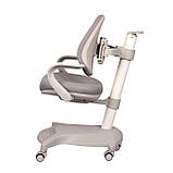 Дитяче регульоване крісло FunDesk Salvia Grey з підлокітниками, фото 6