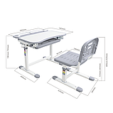 Дитяча парта зі стільчиком FunDesk Sorriso Grey, фото 10
