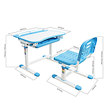 Парта для школяра для будинку FunDesk Sorrico Blue, фото 10