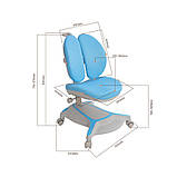 Дитяче ергономічне крісло Cubby Bunias Blue з підлокітниками, фото 10