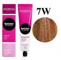 Краска для волос 1A Matrix SoColor Pre-Bonded Permanent 90 мл 7W