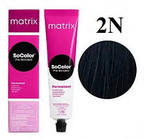 Фарба для волосся 1A Matrix SoColor Pre-Bonded Permanent 90 мл 2N
