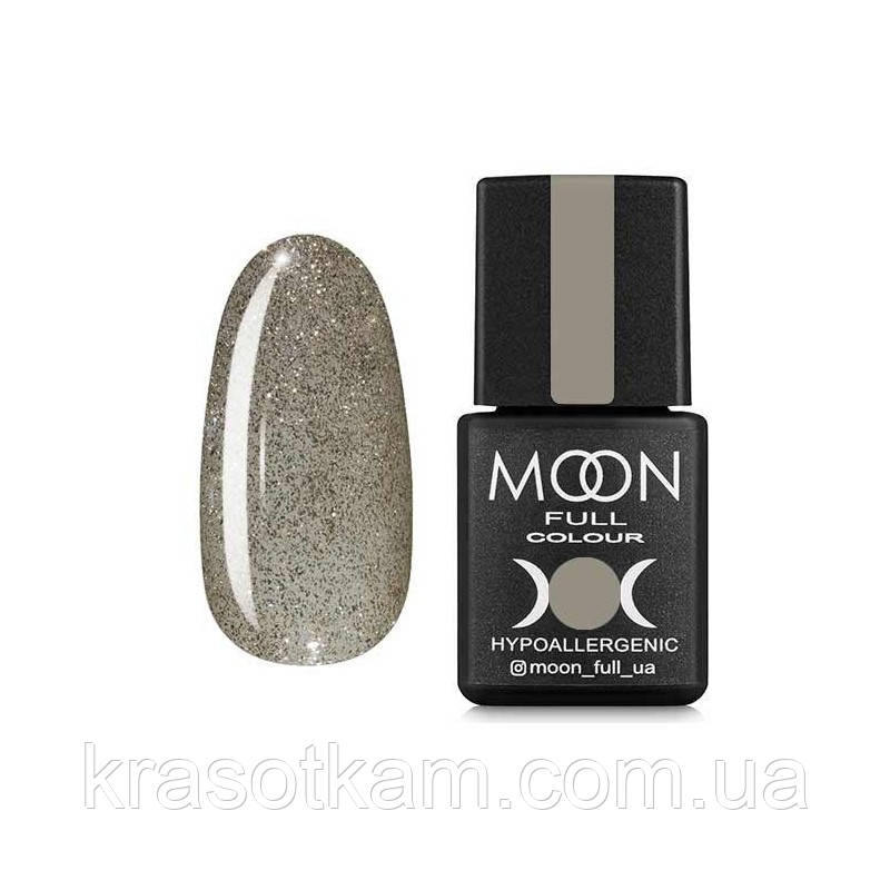 Гель-лак Moon Full No329 сріблясто-перлинний шимерний, 8 мл.