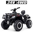 Дитячий електромобіль-квадроцикл Bambi XT-Speed 4WD (чорно-білий колір), фото 2
