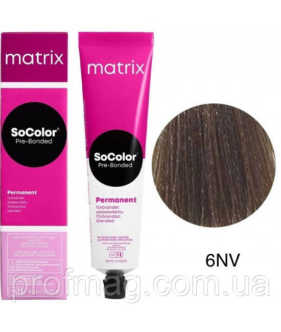 Фарба для волосся 1A Matrix SoColor Pre-Bonded Permanent 90 мл 6NV