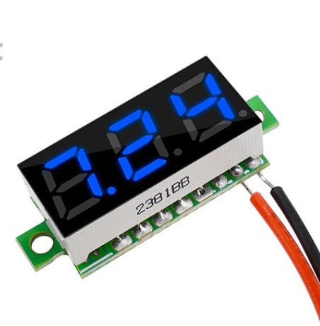 Вольтметр 0,28" DC 0-100 В (сині цифри), фото 1