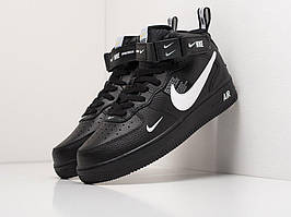 Високі кросівки Nike Air Force 1 Mid 07 LV8 Utility Pack Black (Найк Аір Форс чорні 36-45) 44