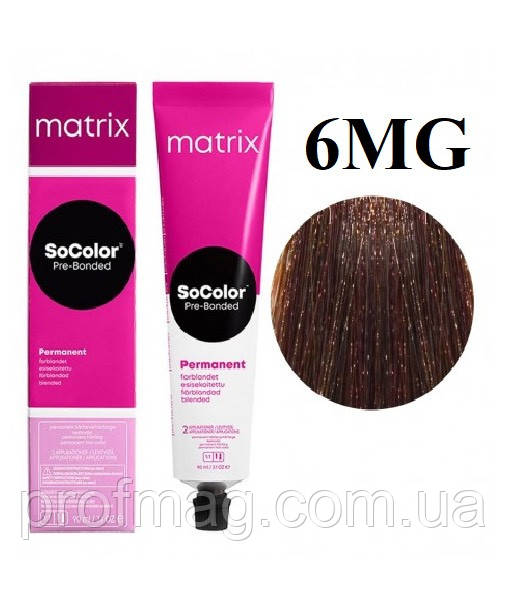 Фарба для волосся 1A Matrix SoColor Pre-Bonded Permanent 90 мл 6MG