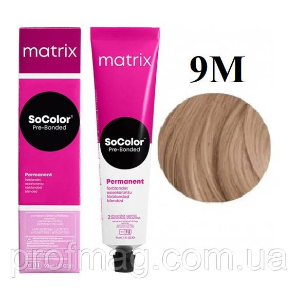 Фарба для волосся 1A Matrix SoColor Pre-Bonded Permanent 90 мл 9M