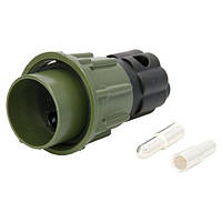 Вилка-штекер на причіп 2 контактна TRUCKLIGHT (VG 96917) NATO 2 PIN