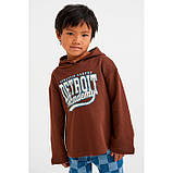 Дитяча толстовка худі на флісі Detroit H&M на хлопчика р.134/140 - 8-10 років /80021/, фото 2