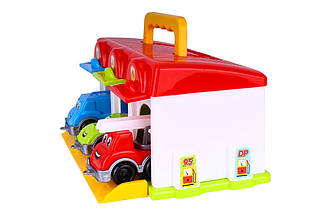 KM8416 Іграшка Гараж, 3 машинки тм ТехноК, фото 3