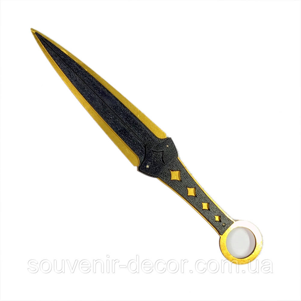 Дерев'яний дитячий ніж КУНАI LUXARY з STANDOFF 2, іграшкова зброя, фото 1