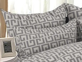 Наволочка 70х70, бязь Голд, принт: Геометрія сіра