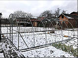 Каркас теплиці "Світлиця-6+" 4х6х2,2м, труба 20х20х1мм, фото 3