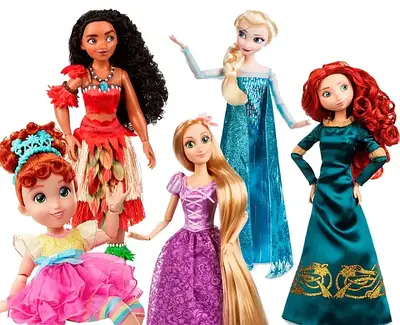 Ляльки з мультфільмів (Frozen, Moana, Sofia, Princess Disney)