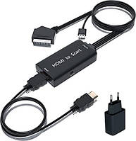 Разъем HDMI-наладчик с HDMI кабелем, AMANKA Видеокарта HDMI HDMI Audio Adapter 720P/1080P для HDTV Monitor Pro