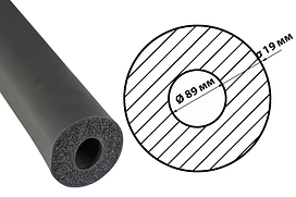 Трубка каучукова 19*89 ODE R-FLEX PIPE товщина ізоляції 19мм