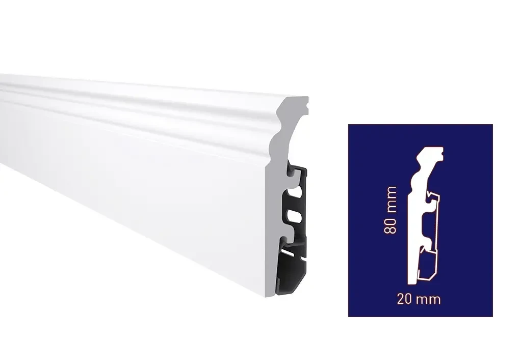 Плінтус VEGA P0830 80x20 мм, фото 1