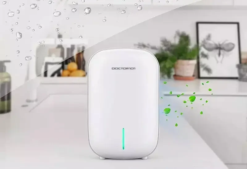 Компактний осушувач повітря LIMA-101 із технологією Peltier для невеликих приміщень з об'ємом бака 800мл., фото 1