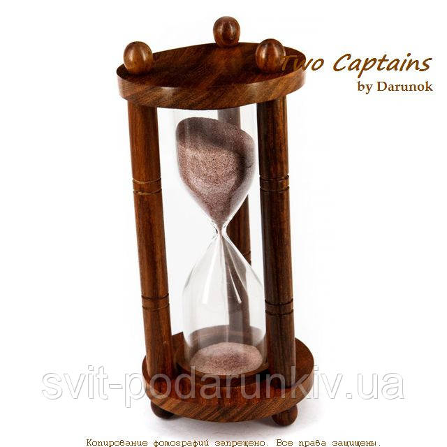 Годинник пісочний дерев'яний 5 хвилин NIS3332, фото 1