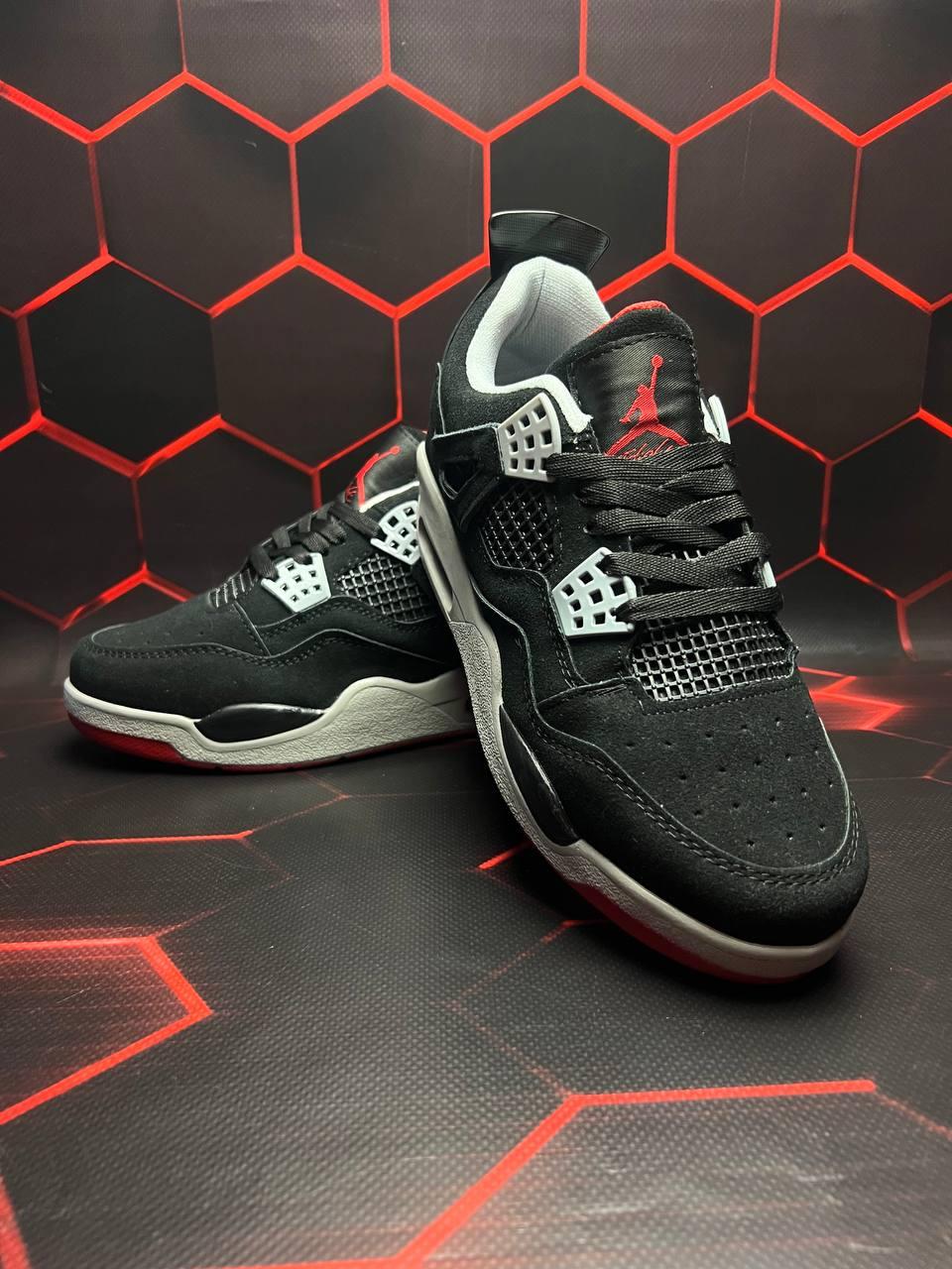 Red gray hotsell and black jordans