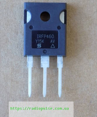 Транзистор IRFP460 оригінал (заміна для IRFP460A , IRFP460LC , RJK5010 ...