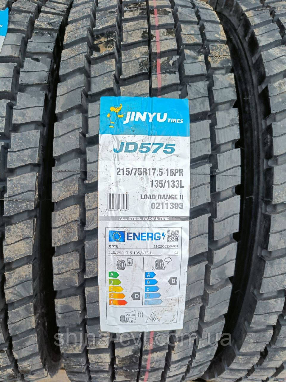 Всесезонні вантажні шини 215/75 R17.5 16PR 135/133L Jinyu JD575, фото 1